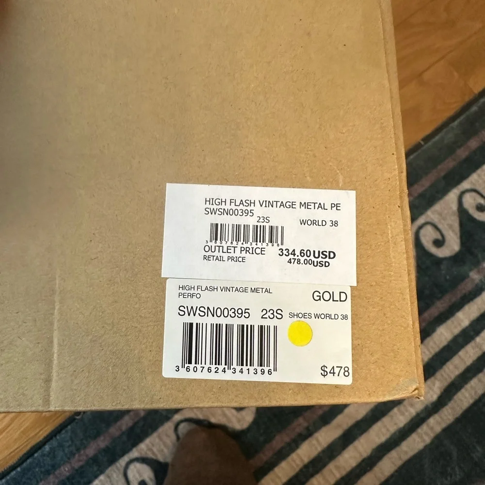 Zadig & Voltaire High Flash Metallic Hi-Tops NIB - Picture 9 of 10